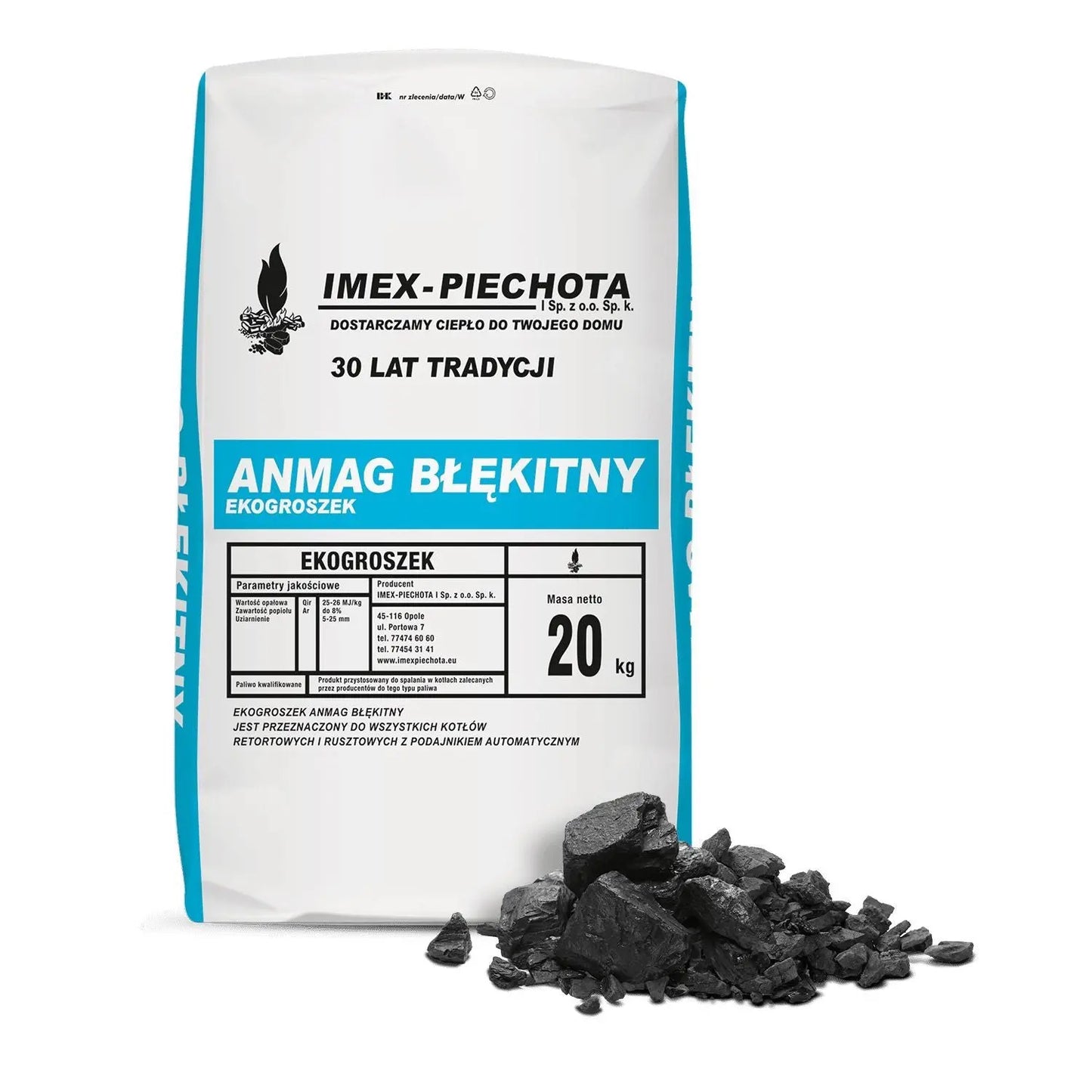 ANMAG Steinkohle 5 - 25 mm 20kg x 50 Sack 1000kg Palette