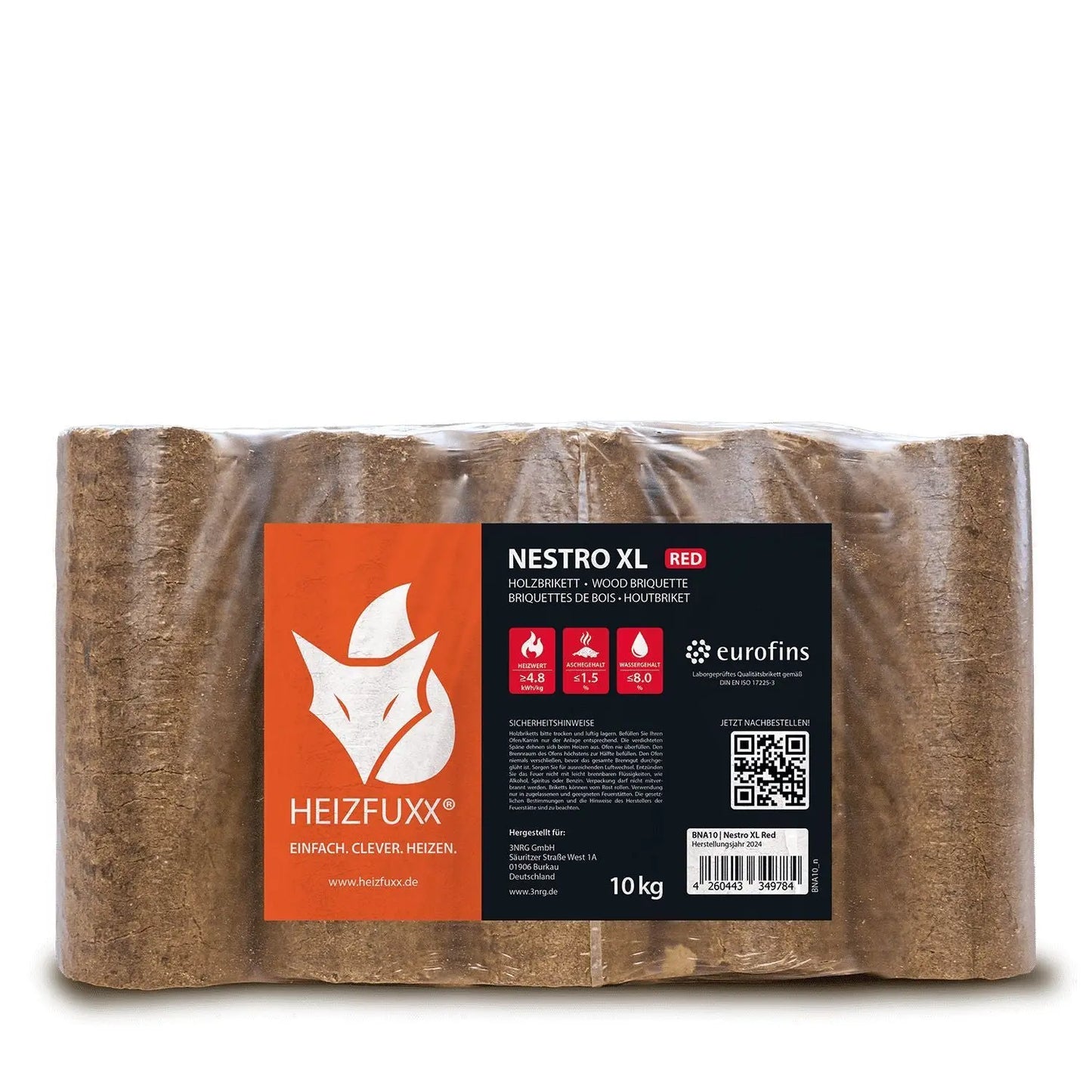 Heizfuxx Nestro XL Red 10kg x 96 Gebinde 960kg Palette