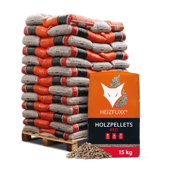 Heizfuxx Holzpellets - Premiumqualität A1 zertifizierter Brennstoff