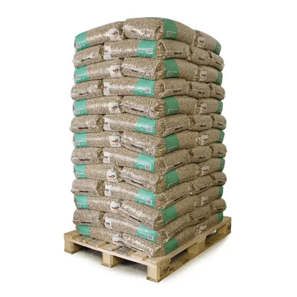 TotalEnergies Premium Holzpellets 15 kg x 65 Säcke, 975 kg Palette