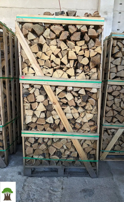 Eiche Brennholz kaminfertig auf 2-RM-Palette (kammergetrocknet) - 33 cm
