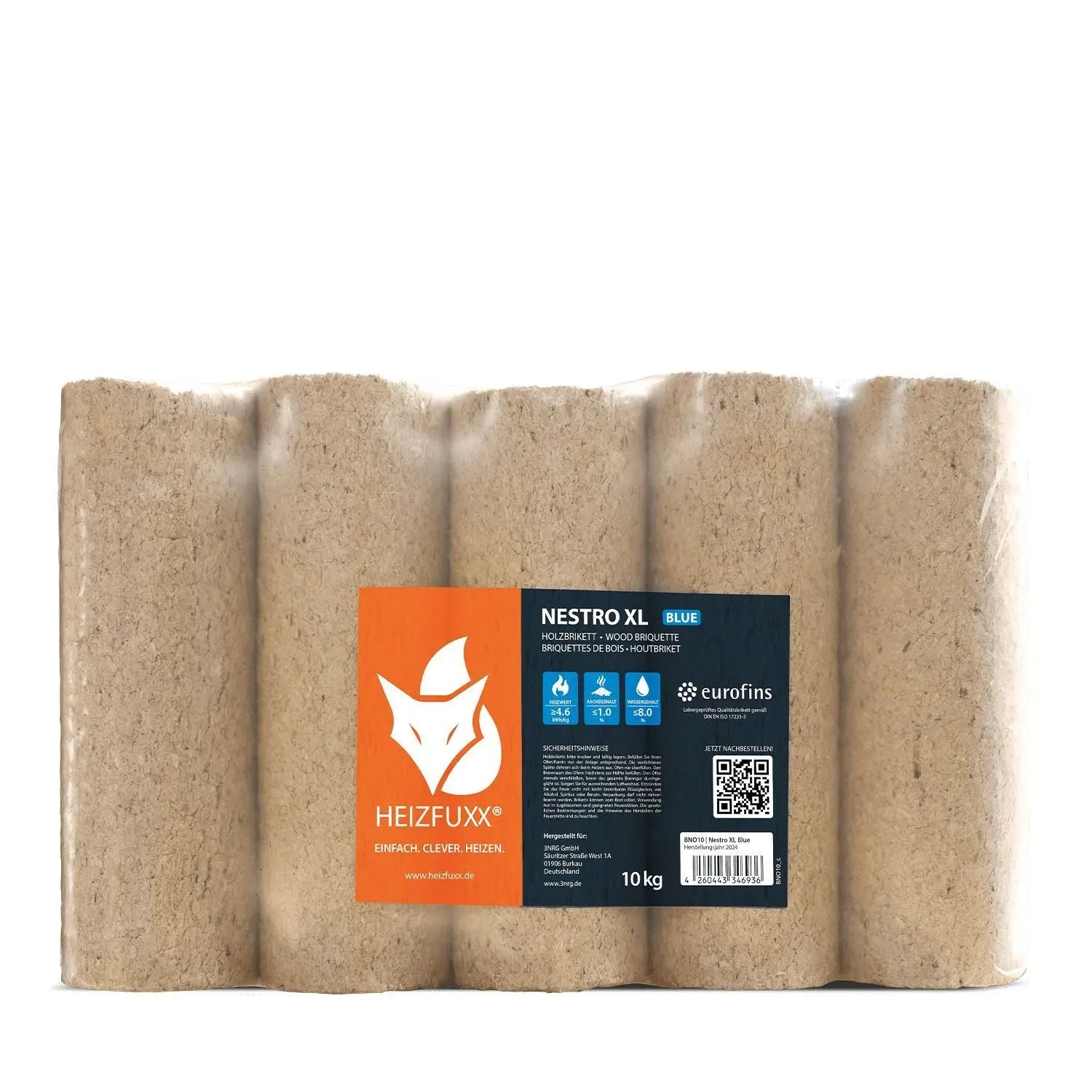 Heizfuxx Nestro XL Blue 10kg x 96 Gebinde 960kg Palette
