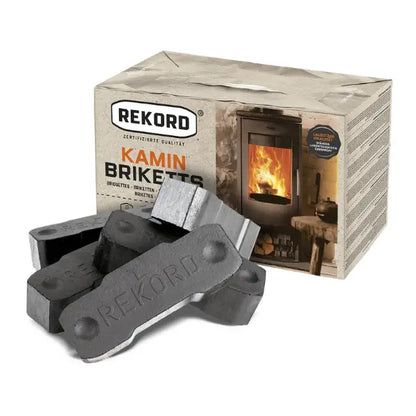 REKORD Braunkohlebriketts 900 kg Palette - Dauerbrandgeeignet