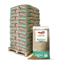 TotalEnergies Premium Holzpellets 15 kg x 65 Säcke, 975 kg Palette